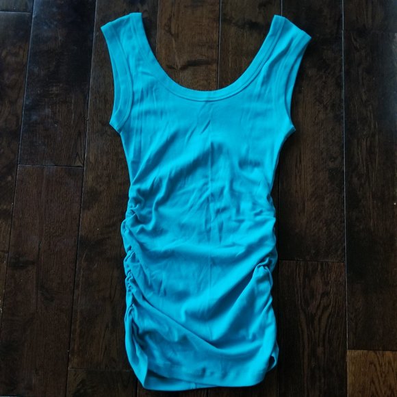Victoria's Secret Blue Ruched Long Tank Top - Picture 6 of 6